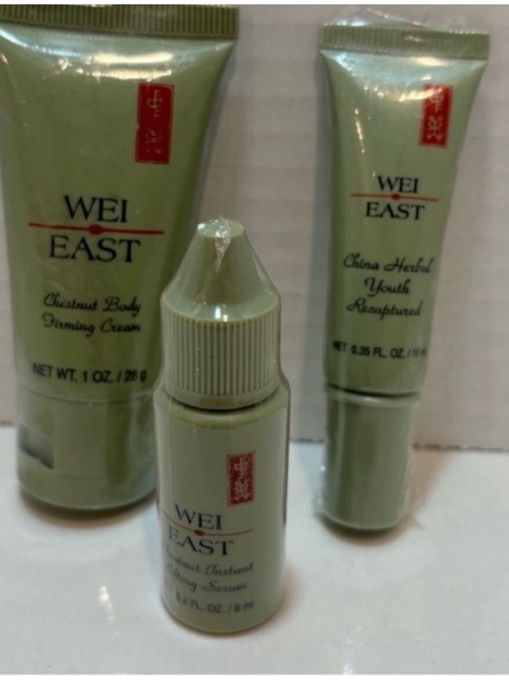 Wei East SEALED Set of 3 Firming Cream Youth Recaptured Firming Serum Travel Set